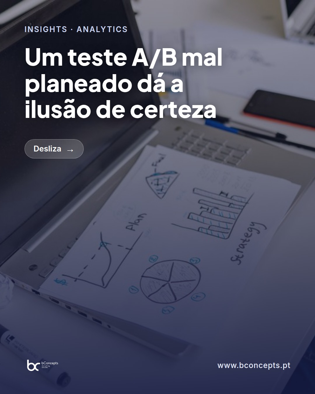A/B testing robusto: evitar falsas conclusões no produto — slide 1