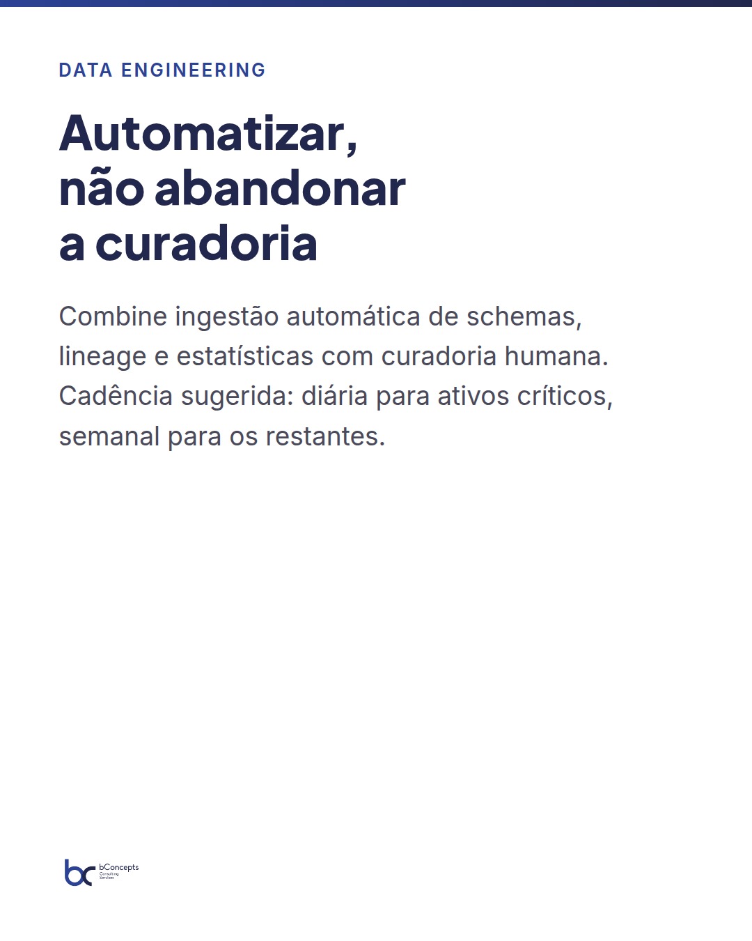Catalogação de dados pragmática: do caos ao catálogo utilizável — slide 4