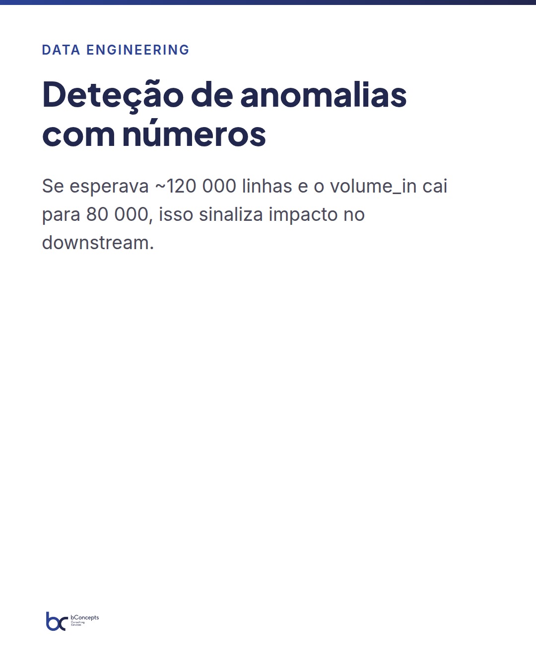 Data Engineering: métricas essenciais para pipelines — slide 4