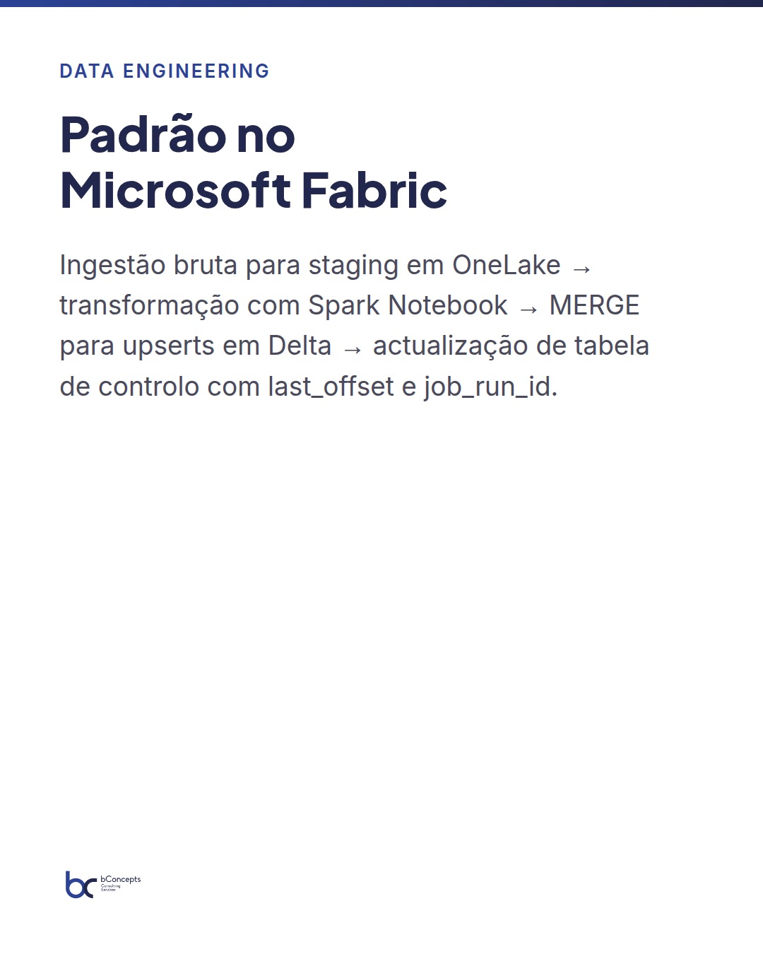 Data Engineering: Pipelines idempotentes no Microsoft Fabric — slide 4