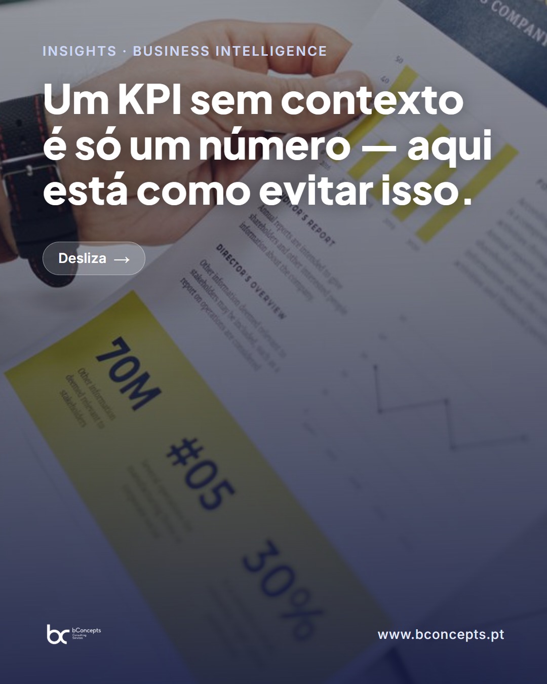 Design de KPIs eficazes para decisões de negócio estratégicas — slide 1