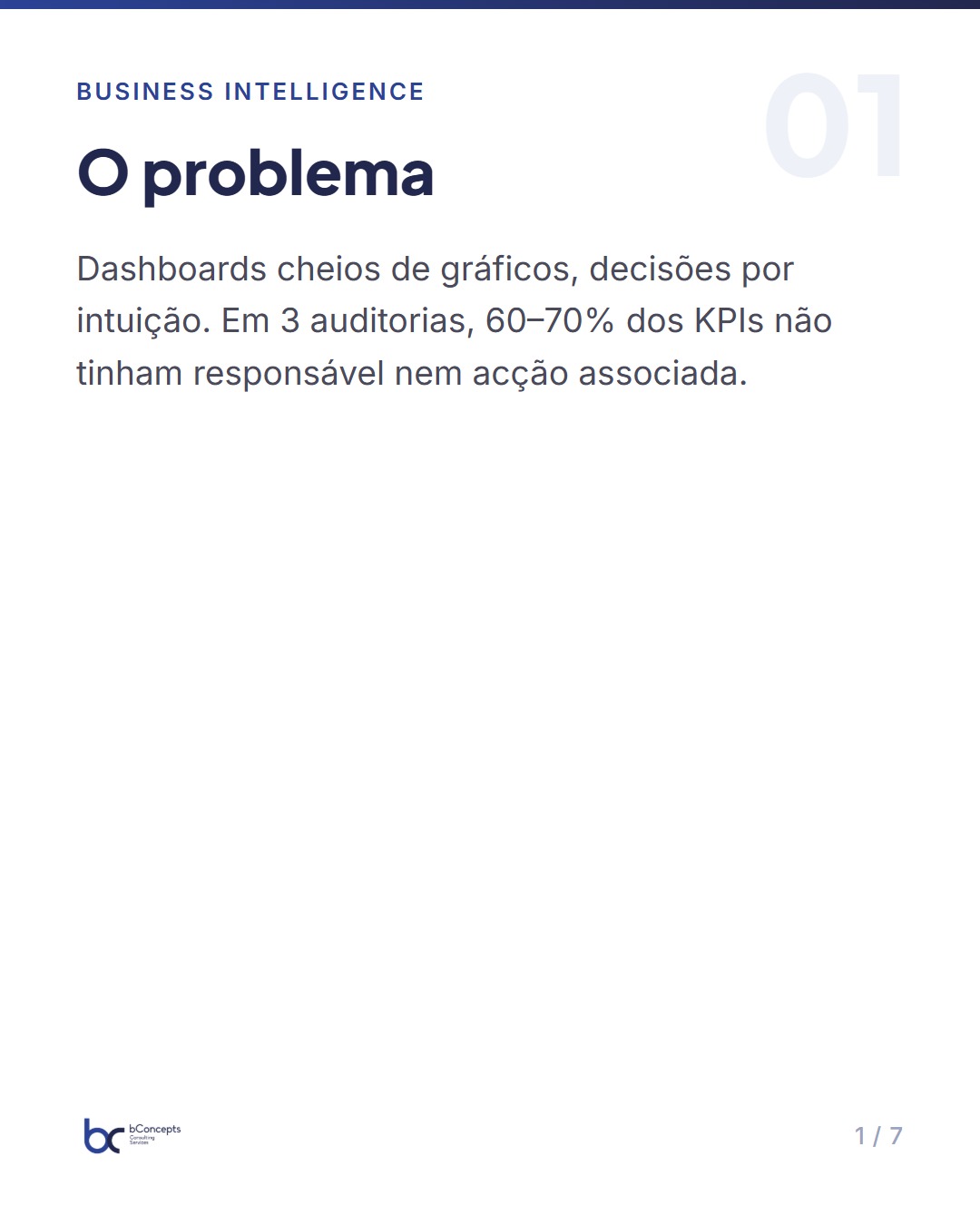 Design de KPIs eficazes para decisões de negócio estratégicas — slide 2