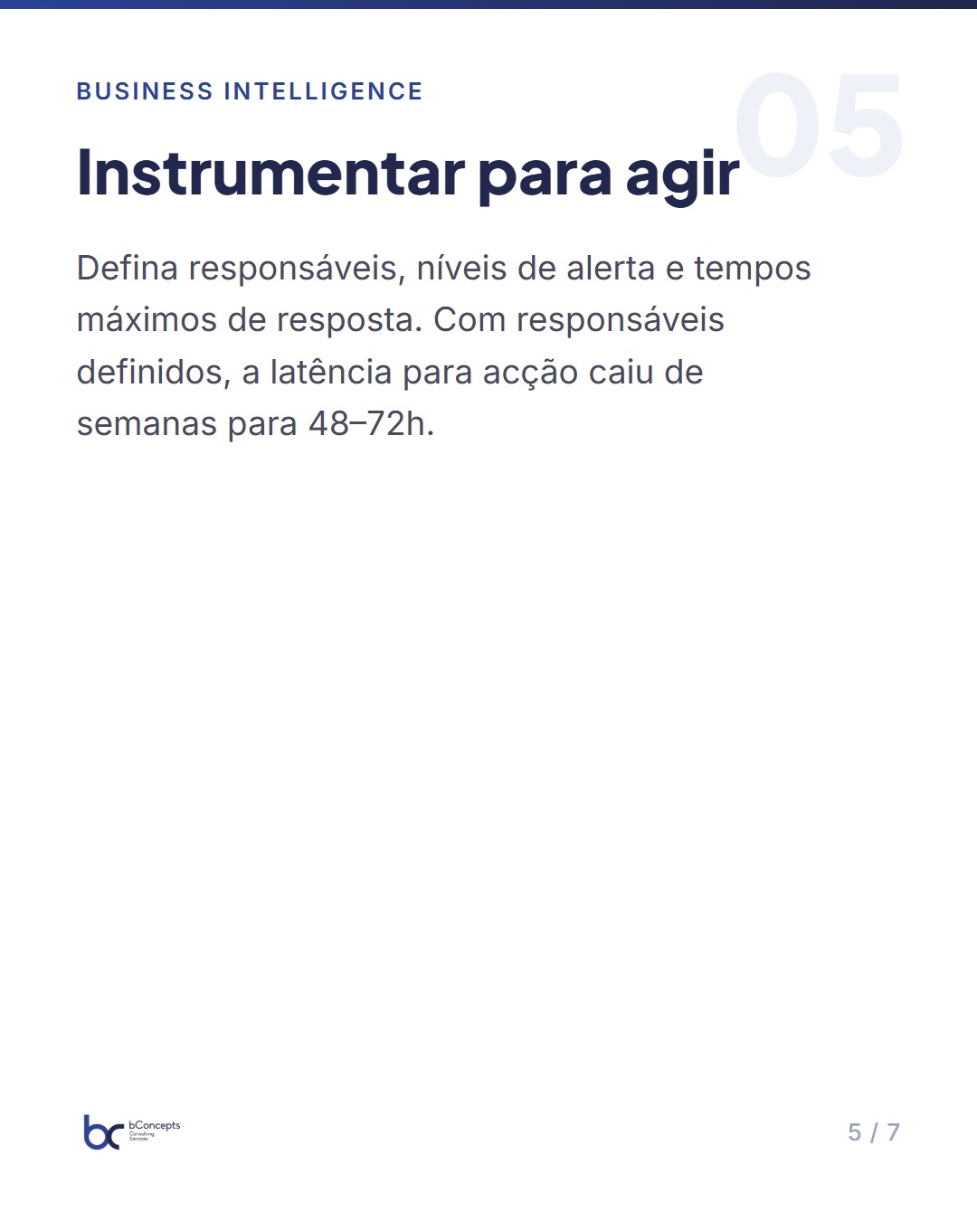 Design de KPIs eficazes para decisões de negócio estratégicas — slide 6