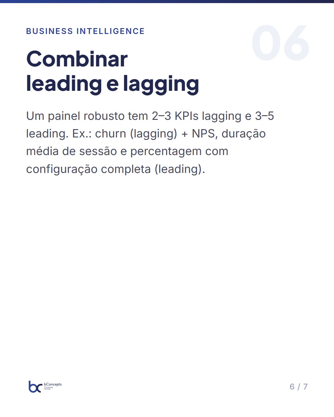 Design de KPIs eficazes para decisões de negócio estratégicas — slide 7