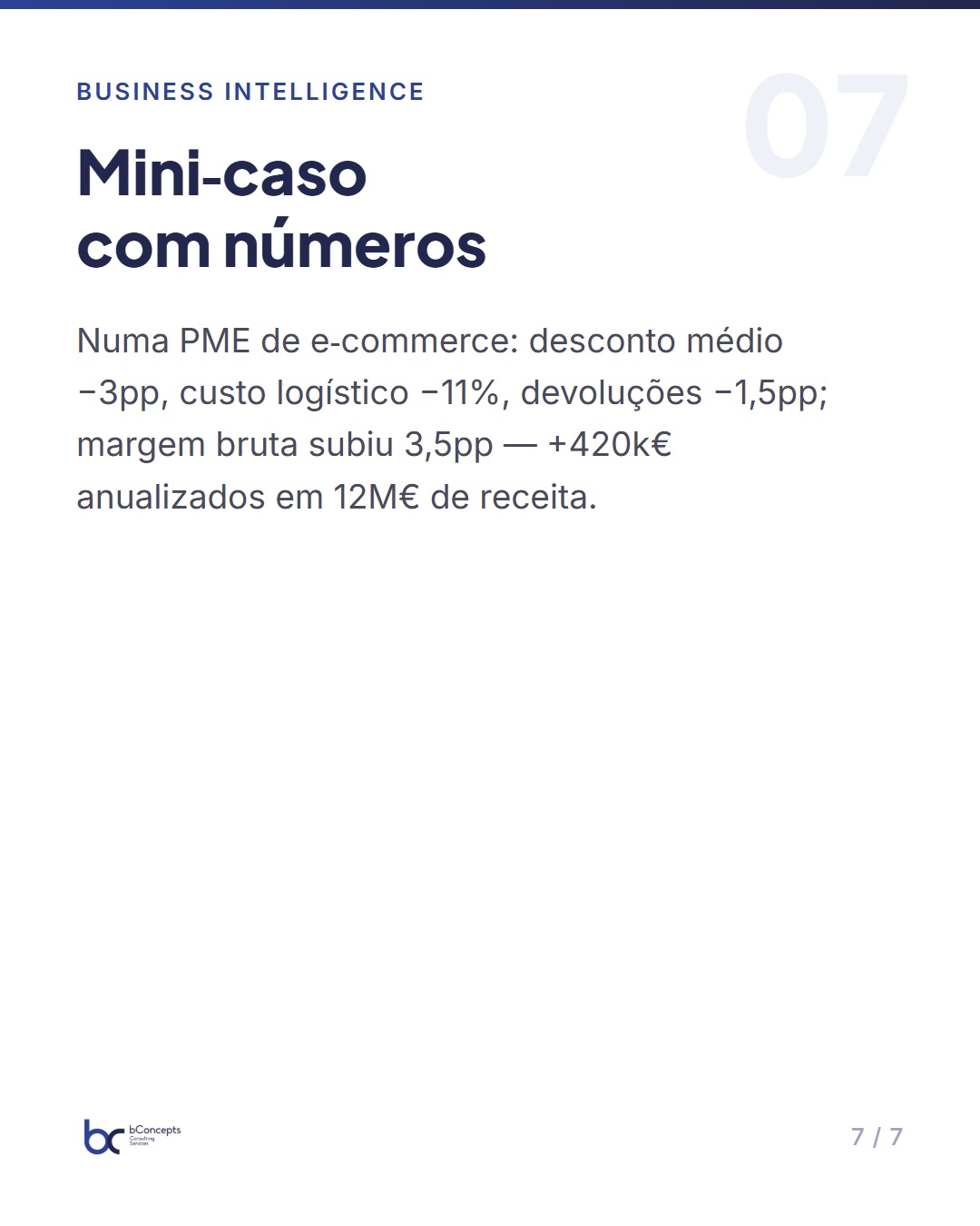 Design de KPIs eficazes para decisões de negócio estratégicas — slide 8