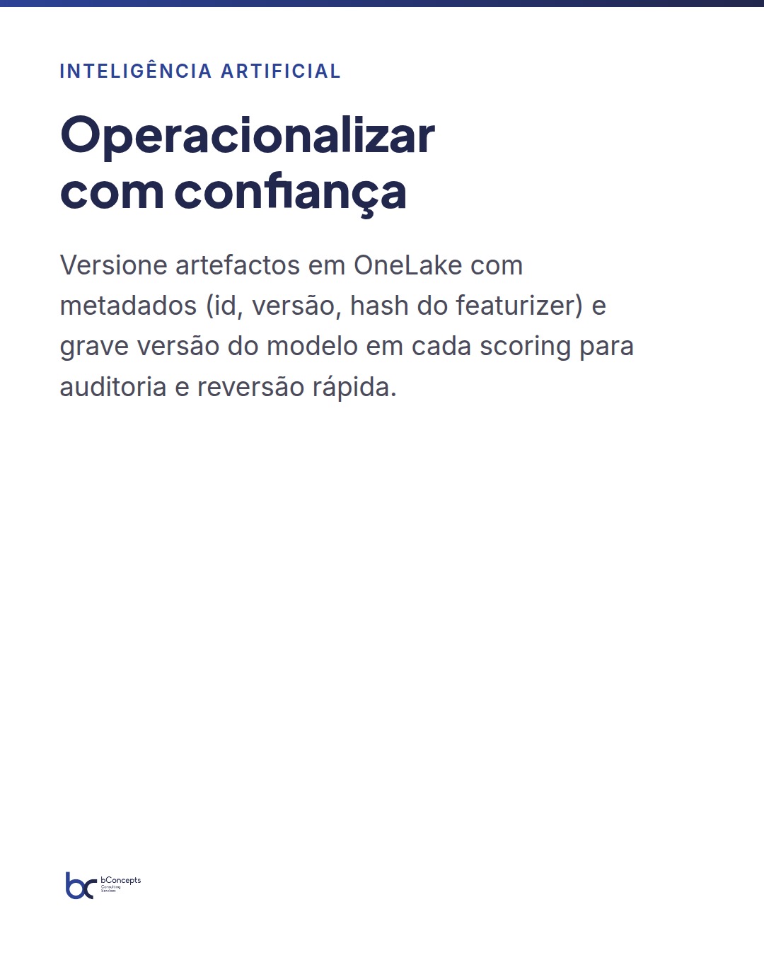 Forecast probabilístico no Microsoft Fabric para operações — slide 8