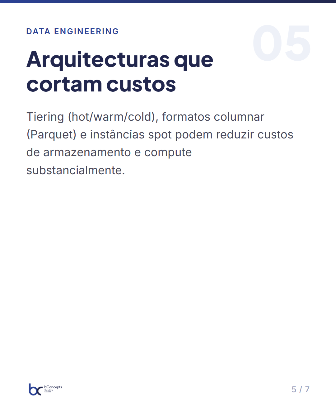 Gestão de custos em pipelines de dados na cloud (guia) — slide 6