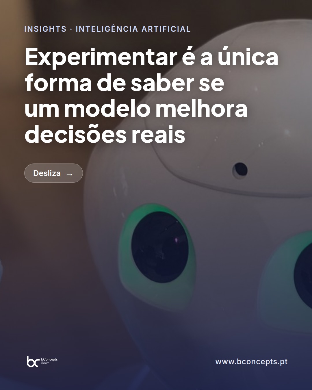 Inteligência Artificial: A/B testing prático em Microsoft Fabric — slide 1