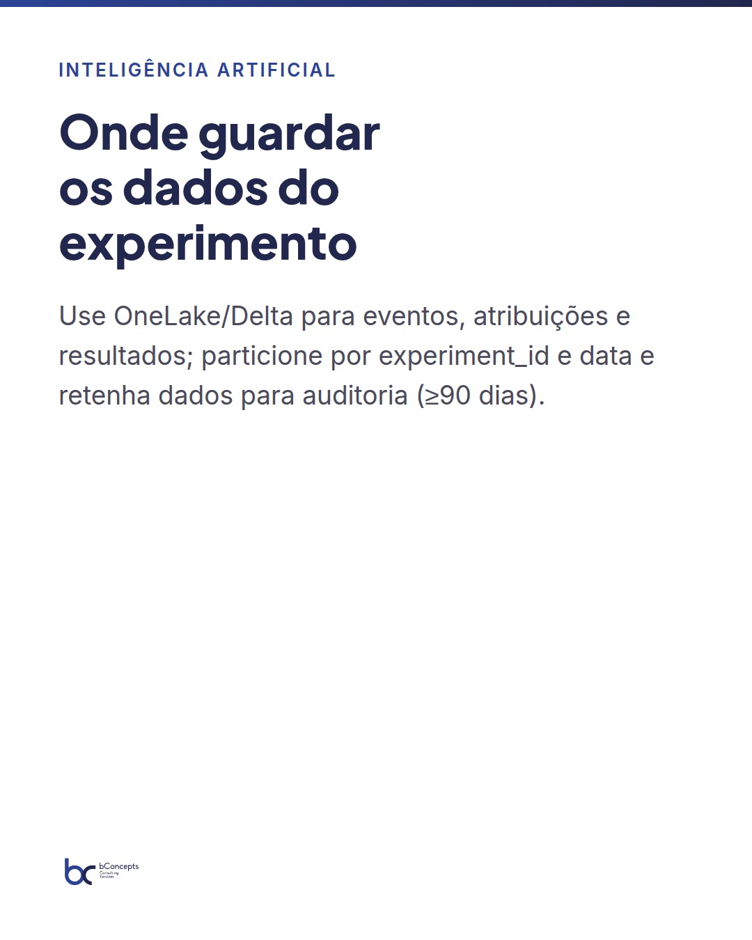 Inteligência Artificial: A/B testing prático em Microsoft Fabric — slide 4