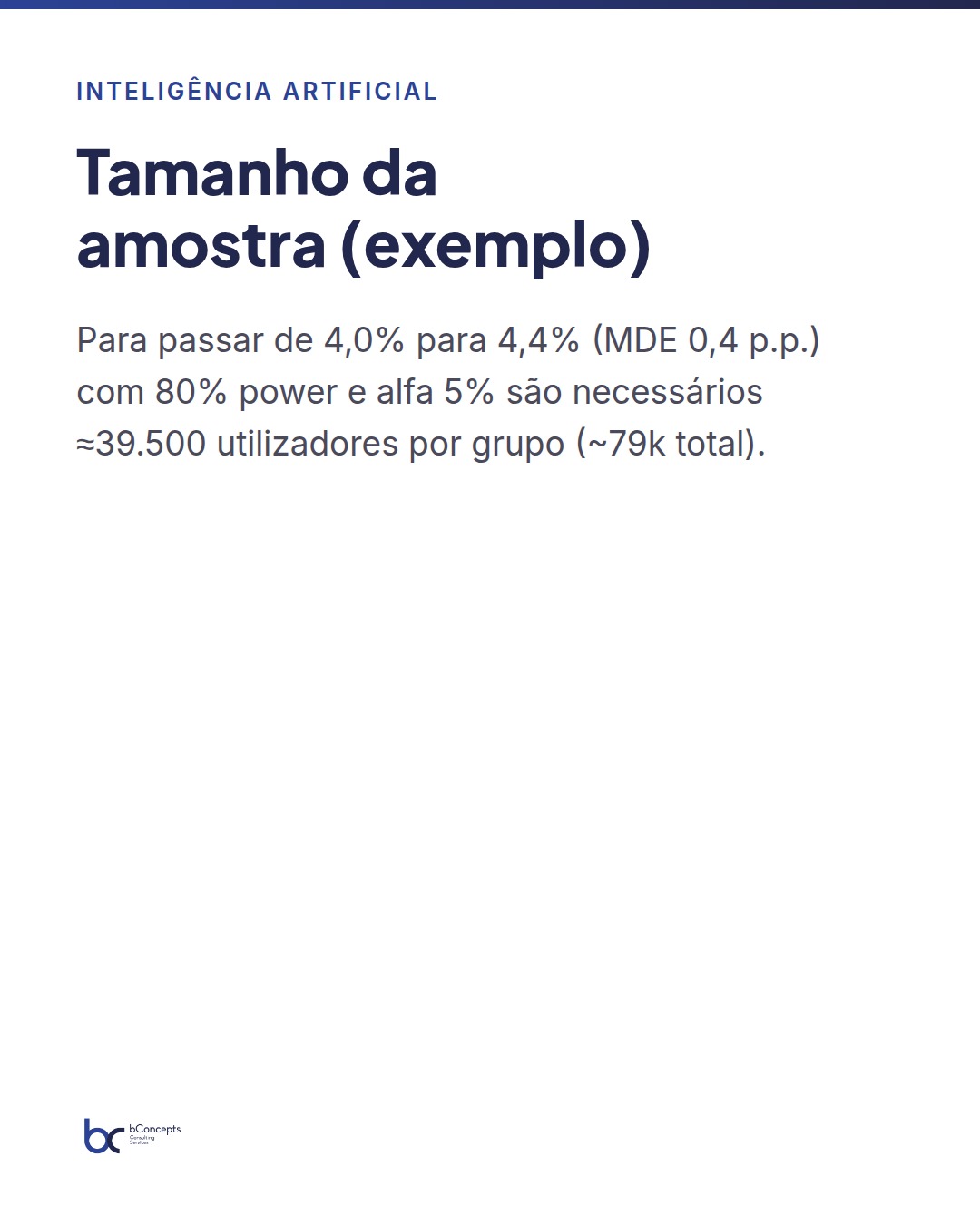 Inteligência Artificial: A/B testing prático em Microsoft Fabric — slide 7