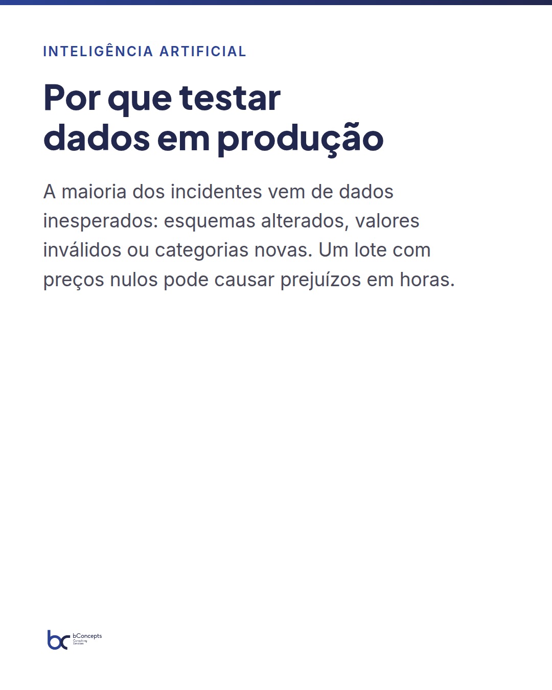 Inteligência Artificial: validar modelos com testes de dados — slide 2