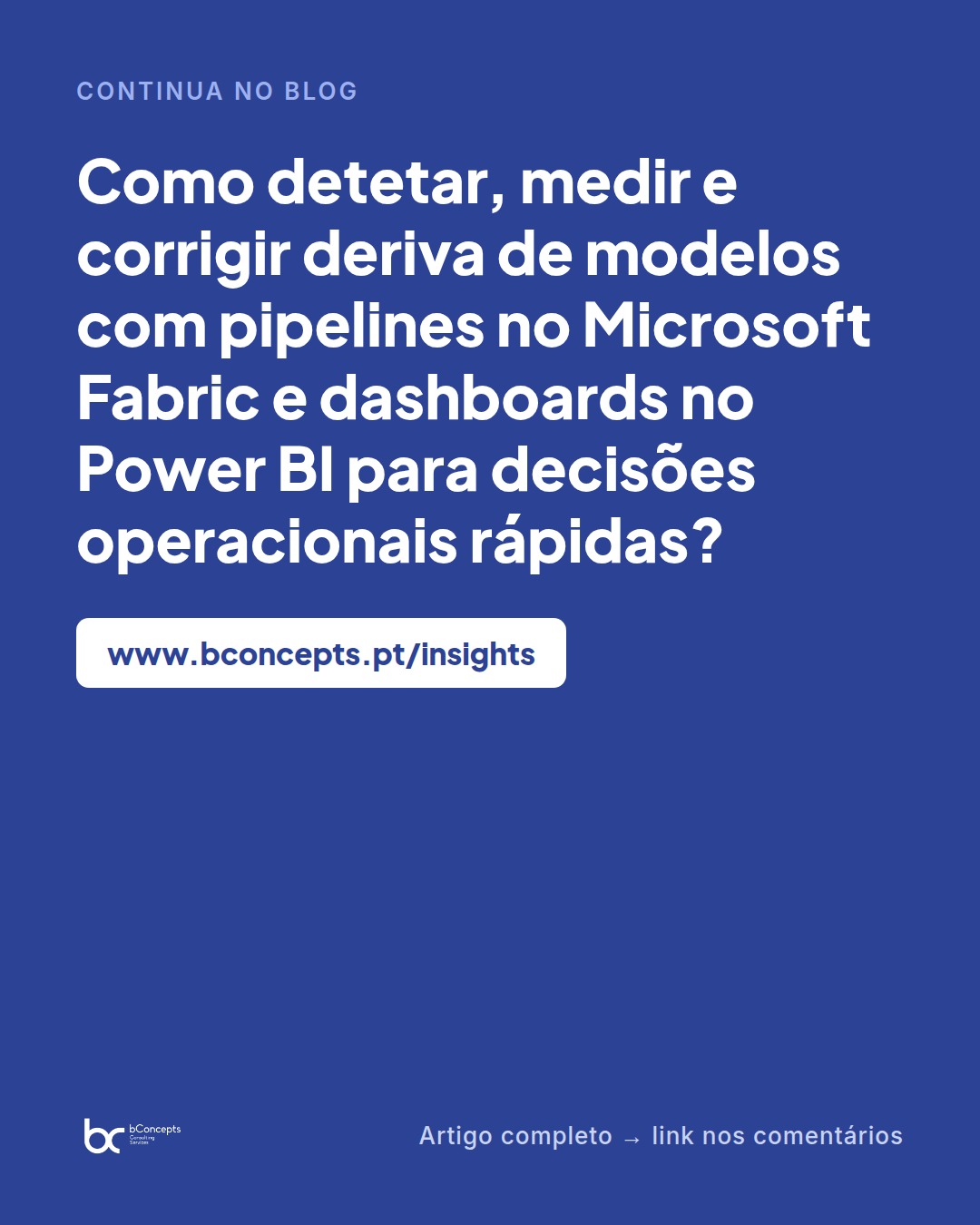 Monitorização de deriva de modelos no Microsoft Fabric — slide 9