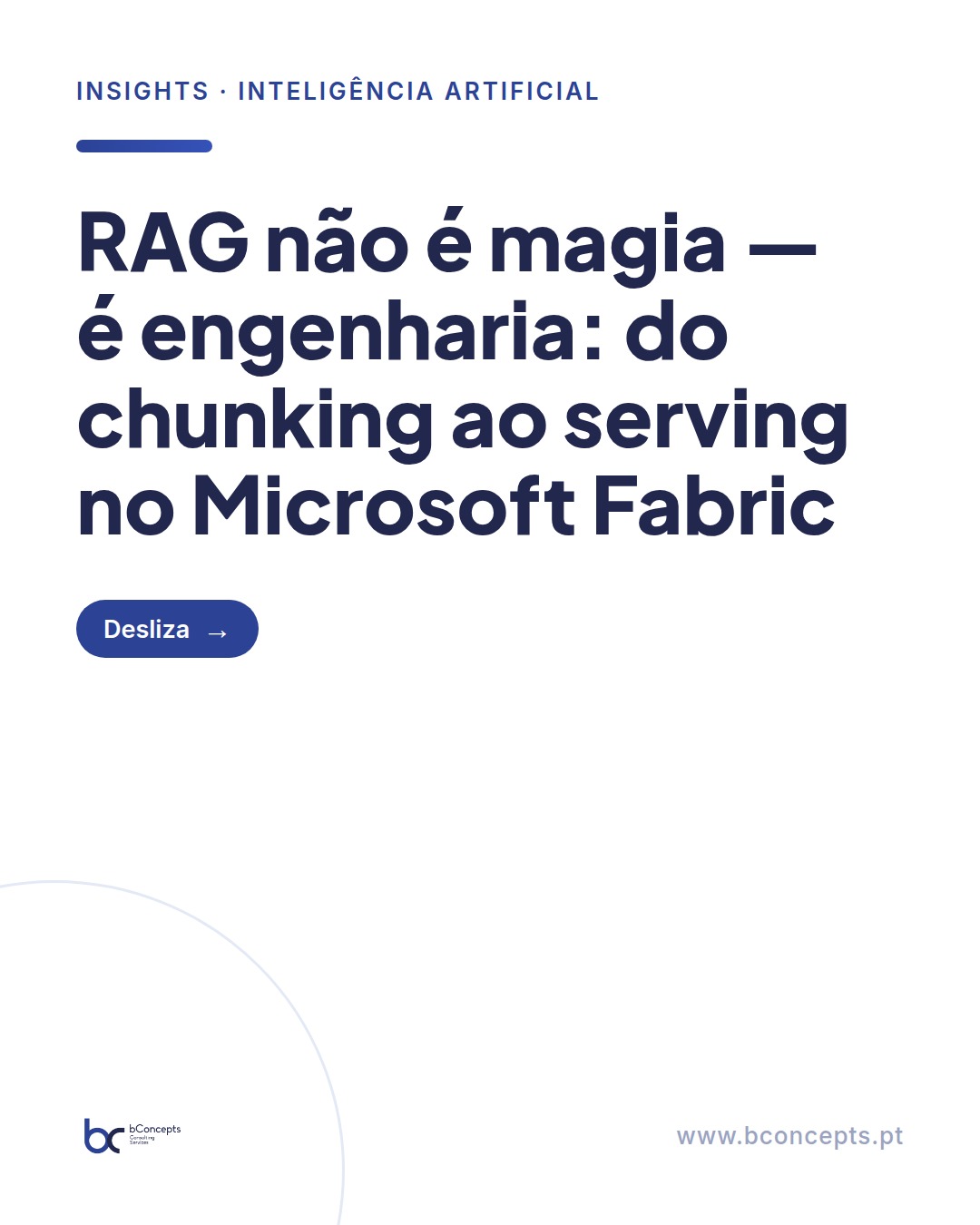 RAG in Microsoft Fabric: implement and operate embeddings — slide 1