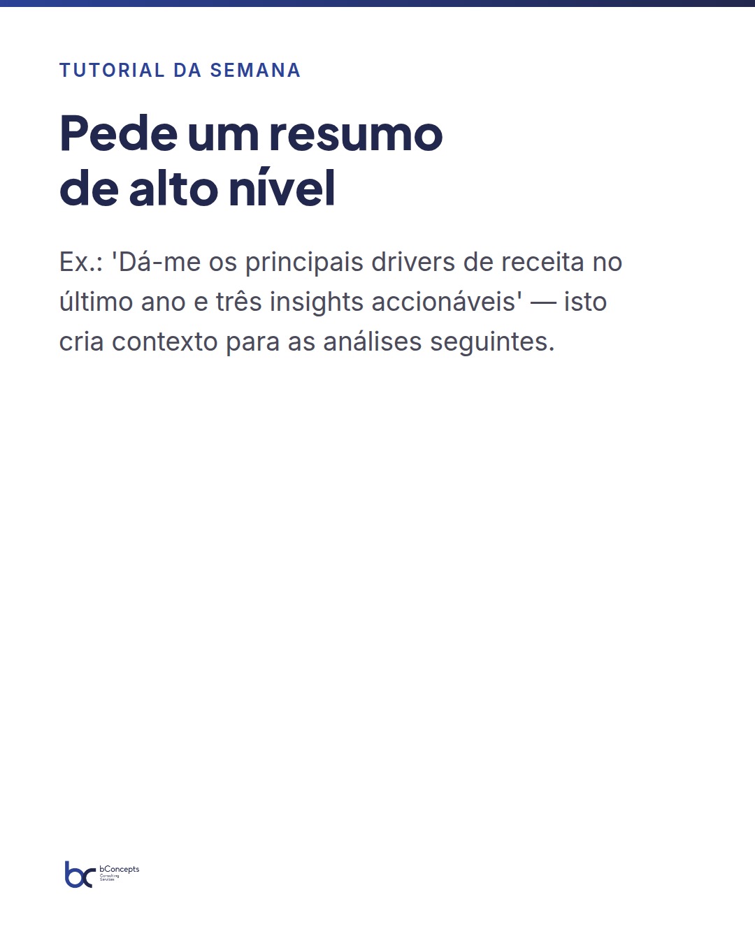 Tutorial da semana: Como extrair insights automáticos com o Copilot no Power BI — slide 4