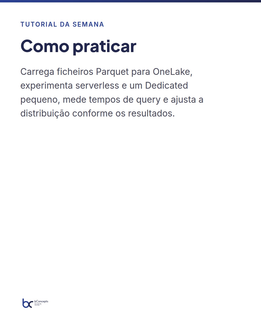 Tutorial da semana: DP-900: compreender e usar armazéns de dados em Azure Synapse Analytics — slide 8